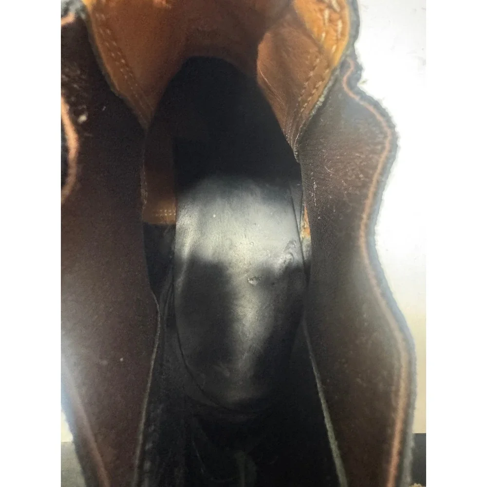 Booteroo Australian Made Black Leather Chelsea Boots Square Toe Pull On Mens